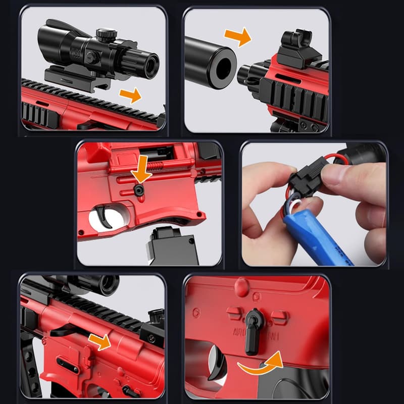 Automatische Soft Bullet Spielzeugpistole M416 für Kinder ab 14 Έτη