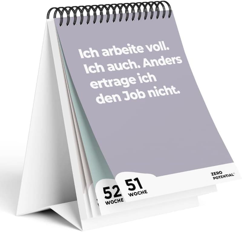 Sarkastischer Kalender für Bürodekoration und Kollegen (A6, bunt)