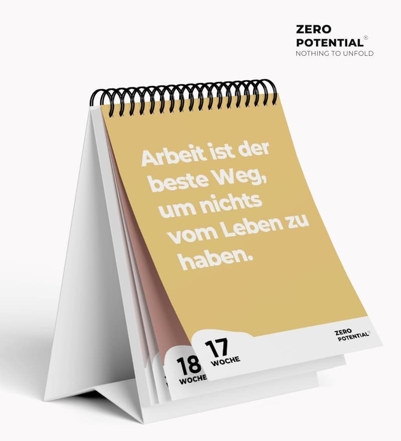 Sarkastischer Kalender für Bürodekoration und Kollegen (A6, bunt)