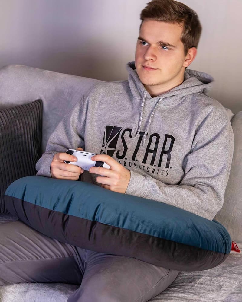 Ergonomisches Gamerpad mit Polyesterfüllung in Petrol für langes Spielen