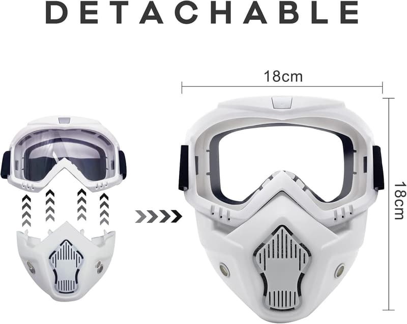 Toyer 2er Pack taktische Goggle-Masken für Nerf Rival Blaster