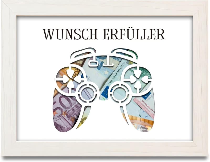 Geldgeschenk für Gamer - Spiel Controller für Geburtstagsfeier