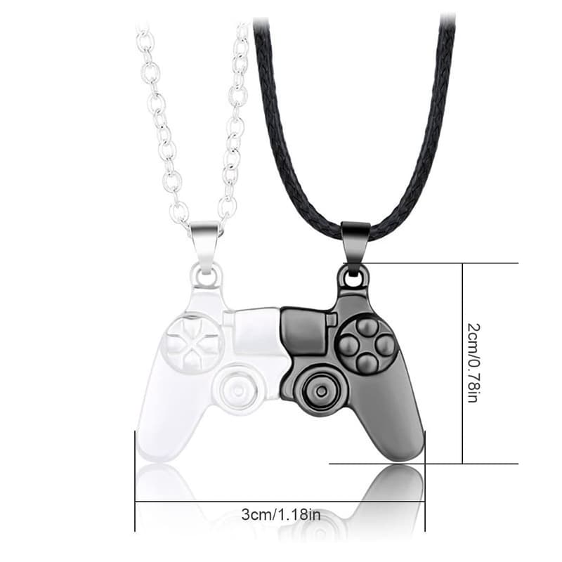 Kreative Magnet-Halskette im Controller-Design für Paare zum Geburtstag
