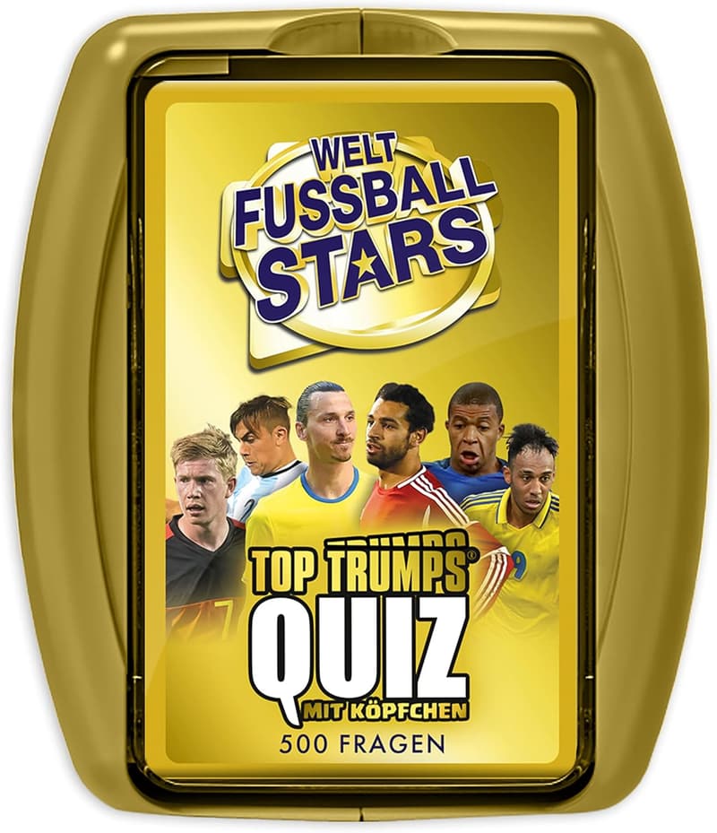 Fußballstars Quiz für Kinder ab 8 Jahren - Deutsch, Gold