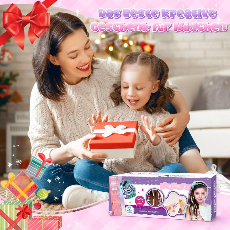 Haarschmuck-Set für Mädchen ab 6 Jahren – Geburtstagsgeschenk mit Haarperlen