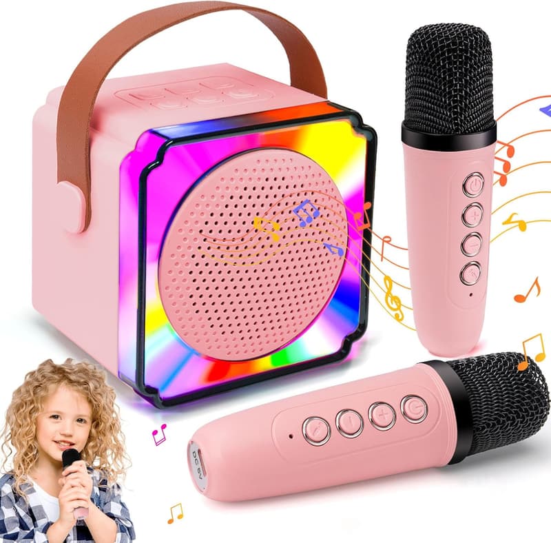 Bluetooth Mikrofon für Mädchen, Geburtstagsgeschenk 4-12 Jahre