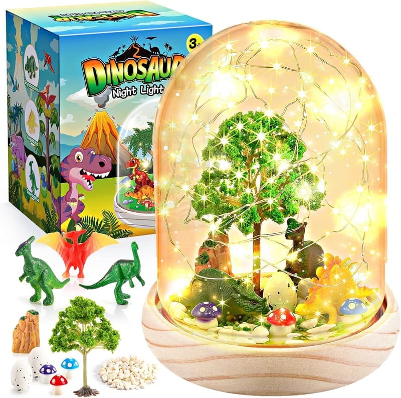 Personalisierbares DIY Nachtlicht Bastelset für Kinder ab 3 Jahren mit LED-Beleuchtung