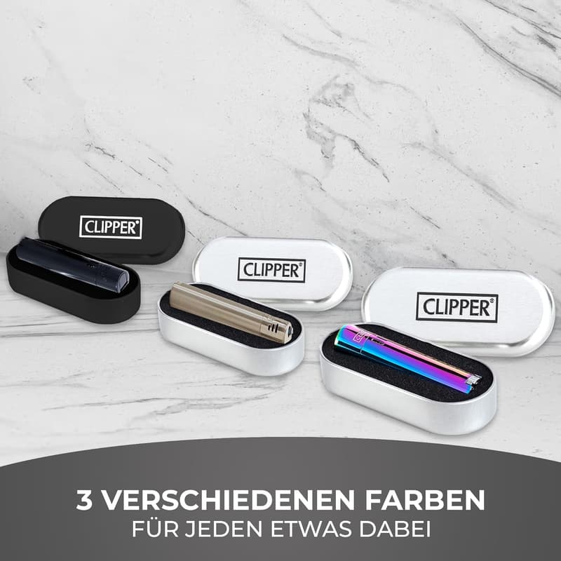 Personalisierbares Clipper Jet Feuerzeug - Geschenk für Partnertreffen