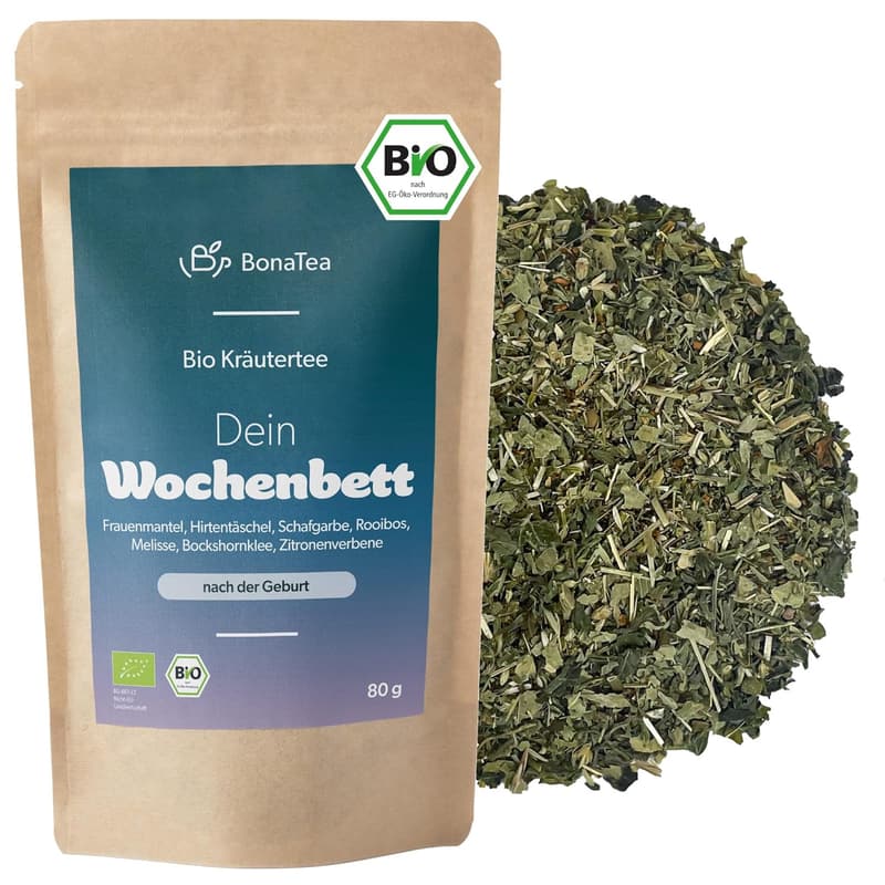 BIO Wochenbett Tee für frische Mamas - mit Frauenmantel und Schafgarbe