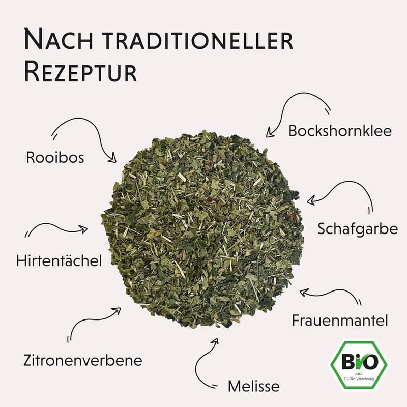 BIO Wochenbett Tee für frische Mamas - mit Frauenmantel und Schafgarbe