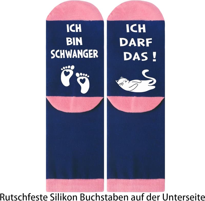 Lustige rutschfeste Baumwollsocken für Damen 39-42