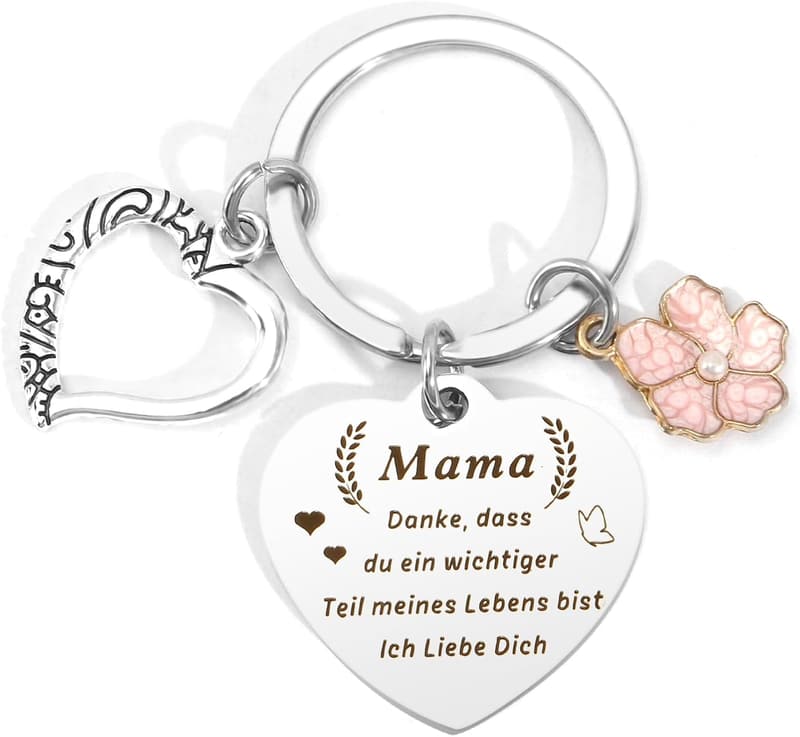 Geburtstagsgeschenk für Mama – Personalisierter Schlüsselanhänger