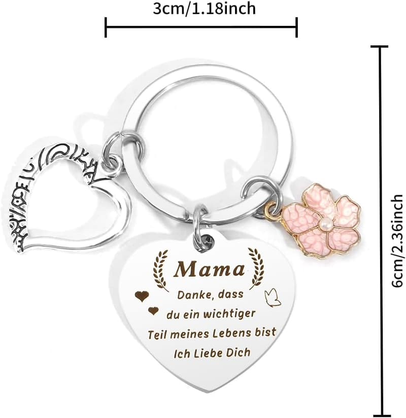 Geburtstagsgeschenk für Mama – Personalisierter Schlüsselanhänger