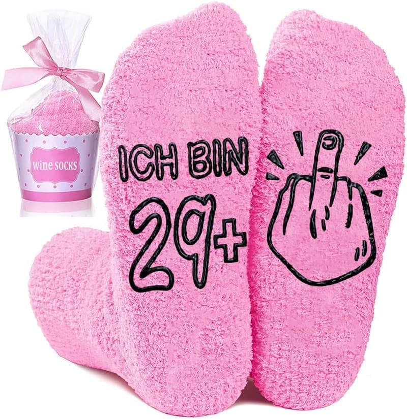 Lustige rutschfeste Socken für Frauen – Geschenk zum 40. Geburtstag
