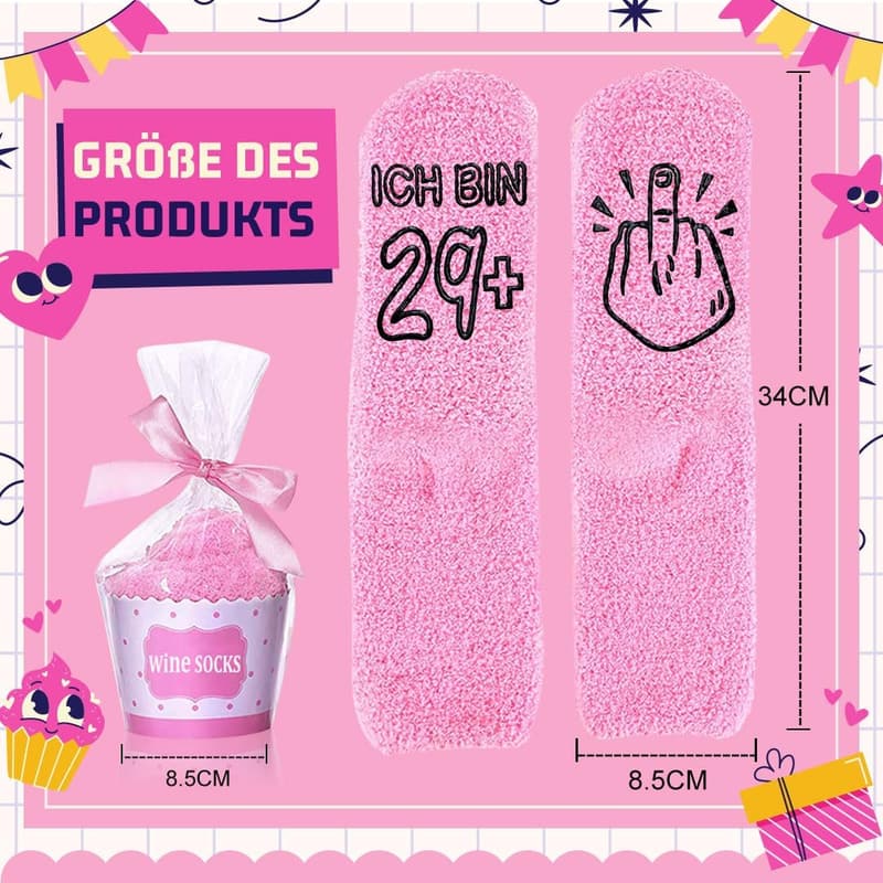 Lustige rutschfeste Socken für Frauen – Geschenk zum 40. Geburtstag