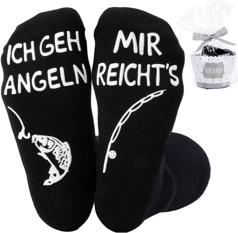 Lustige Socken für Männer – Ideal für Camping und Angeln