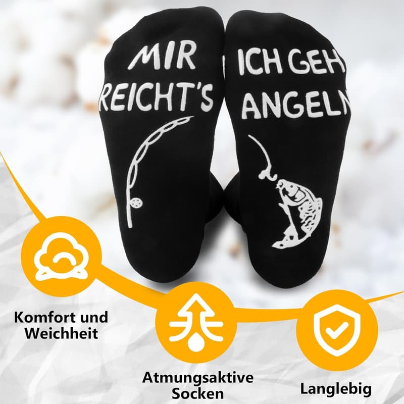 Lustige Socken für Männer – Ideal für Camping und Angeln