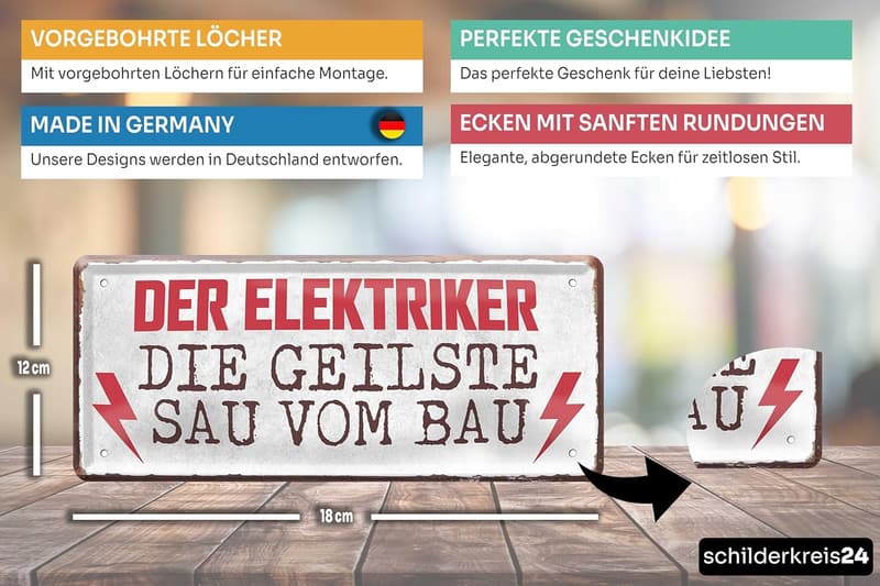 Blechschild 