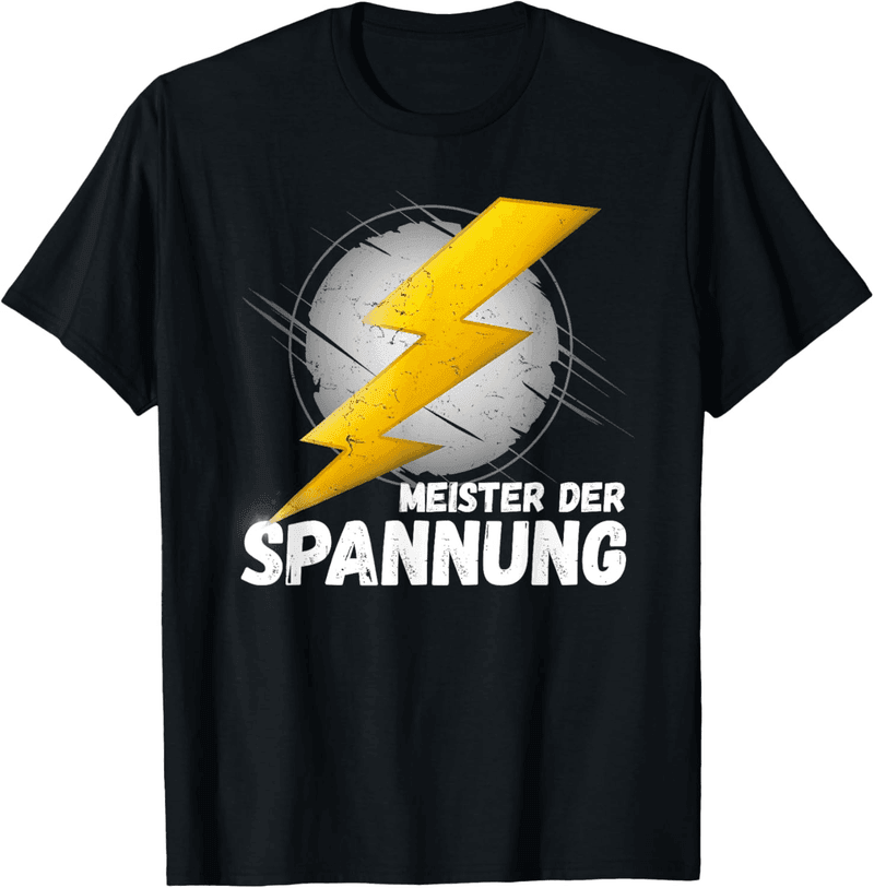 Elektroniker T-Shirt für Meister - Spannungs-Design