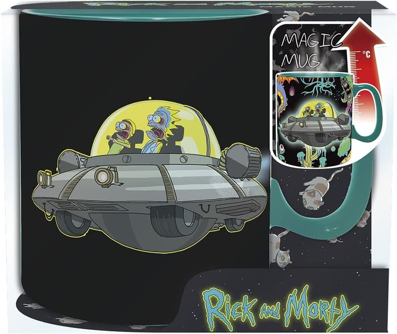Rick & Morty Keramik-Tasse mit Thermoeffekt, 460 ml