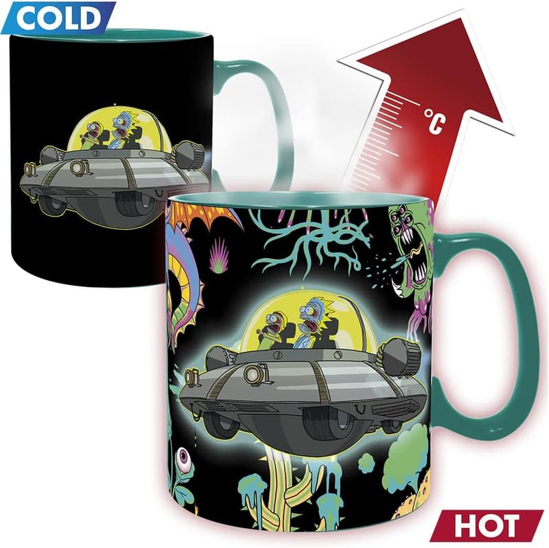 Rick & Morty Keramik-Tasse mit Thermoeffekt, 460 ml