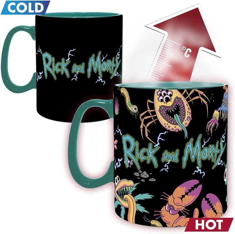 Rick & Morty Keramik-Tasse mit Thermoeffekt, 460 ml