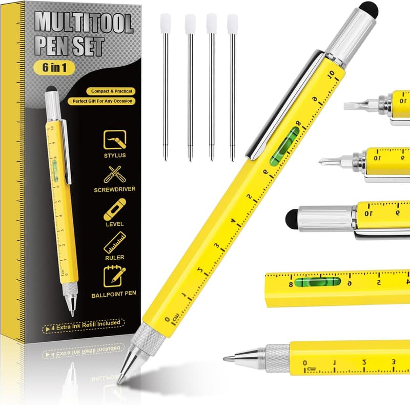 Multitool-Stift 6-in-1 für Männer – Geburtstagsgeschenk für Männer