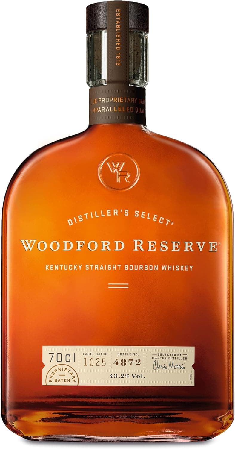 Woodford Reserve Bourbon - Hochwertiges Geschenk mit fruchtigen und vanilligen Noten - 0,7L/43,2% Vol.