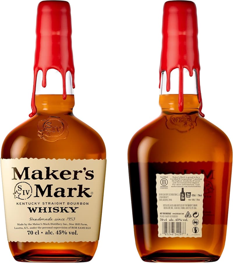 Maker's Mark Kentucky Straight Bourbon Whisky | handgemacht | 45% Vol | 700ml