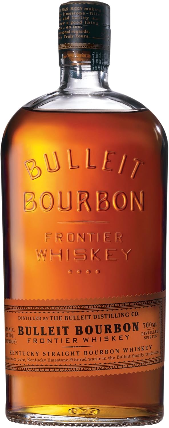 Bulleit Bourbon High Rye Whiskey – Geschenk für Freunde, 700ml, 45% vol