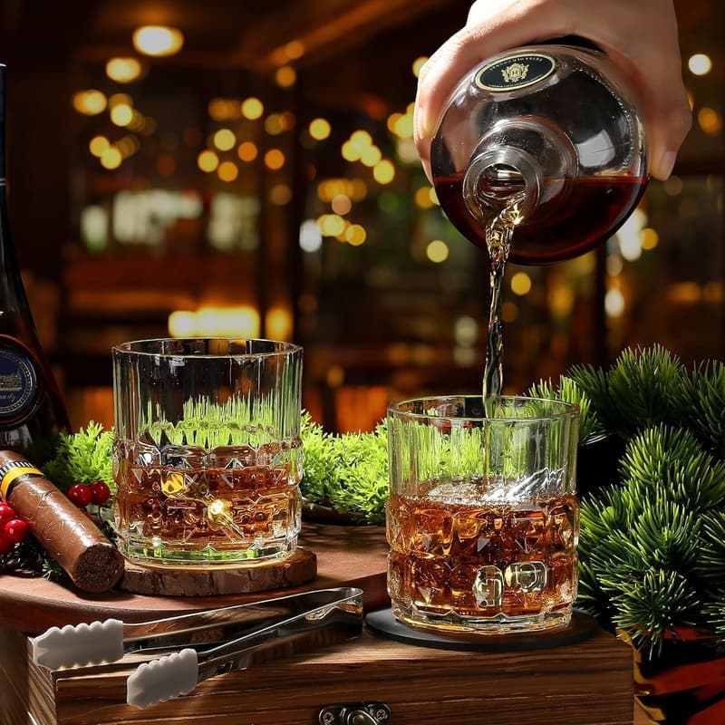 Whisky Geschenkset mit Gläsern – Perfekt für Männer zum Geburtstag und Vatertag