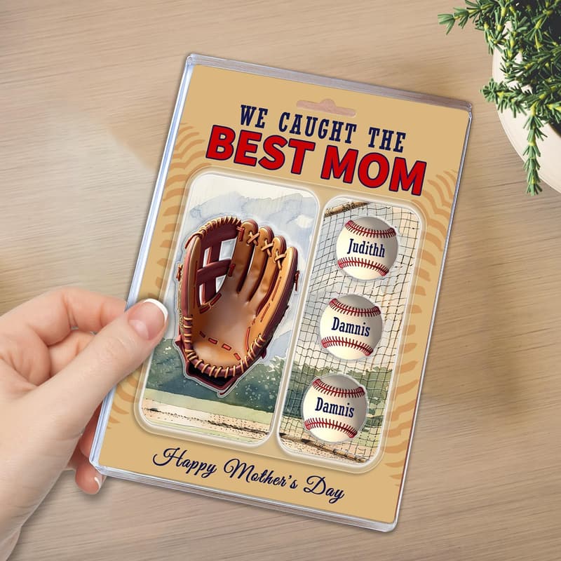 Personalisierbares Baseball-Dekoschild zum Vatertag für Väter
