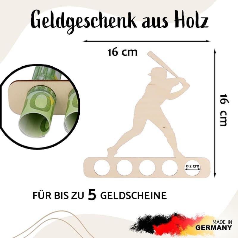 Gutscheinverpackung Spruchreif für Baseballer