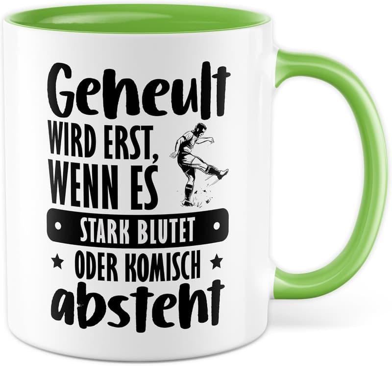 Kaffeetasse für Fußballer – witziges Geschenk für Sportfans