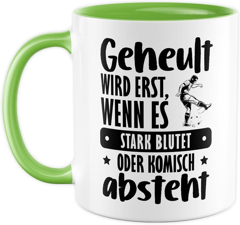 Kaffeetasse für Fußballer – witziges Geschenk für Sportfans