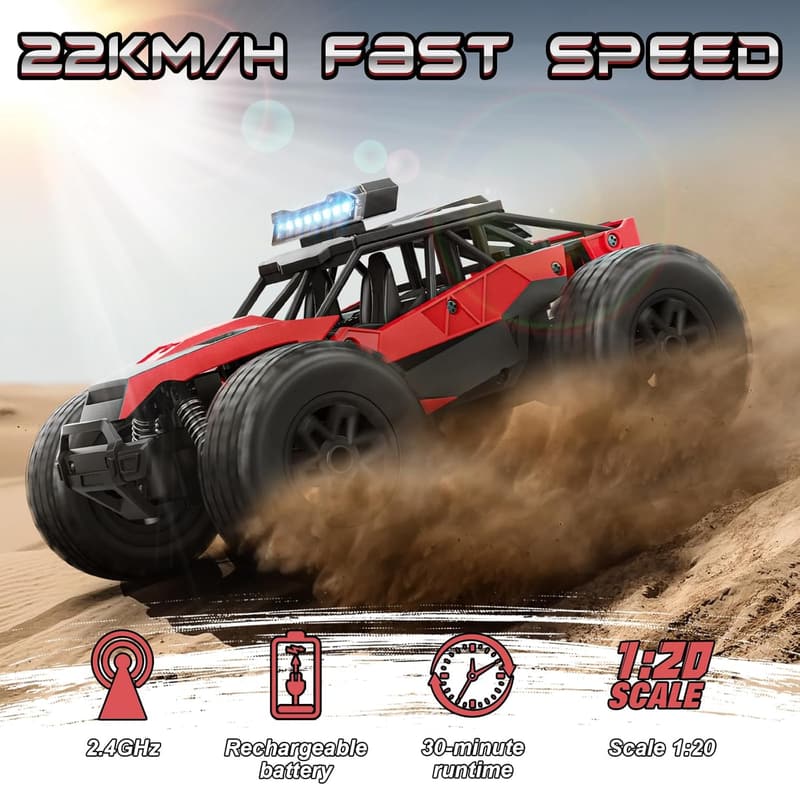Ferngesteuertes Monster Truck Offroad für Jungen, 6-12 Jahre