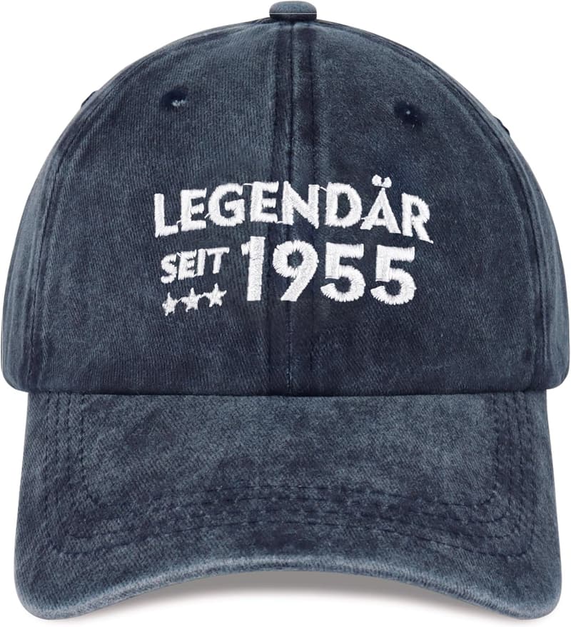 Marineblaue Herren-Baseballkappe – perfektes Geburtstagsgeschenk
