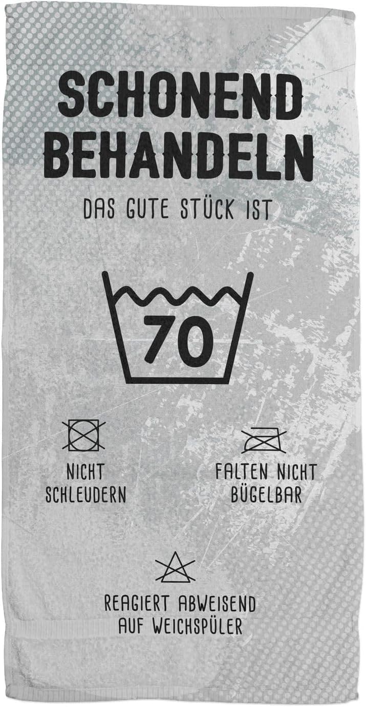 Lustiges Strandhandtuch Geschenk zum Geburtstag für Männer und Frauen (100x50cm)