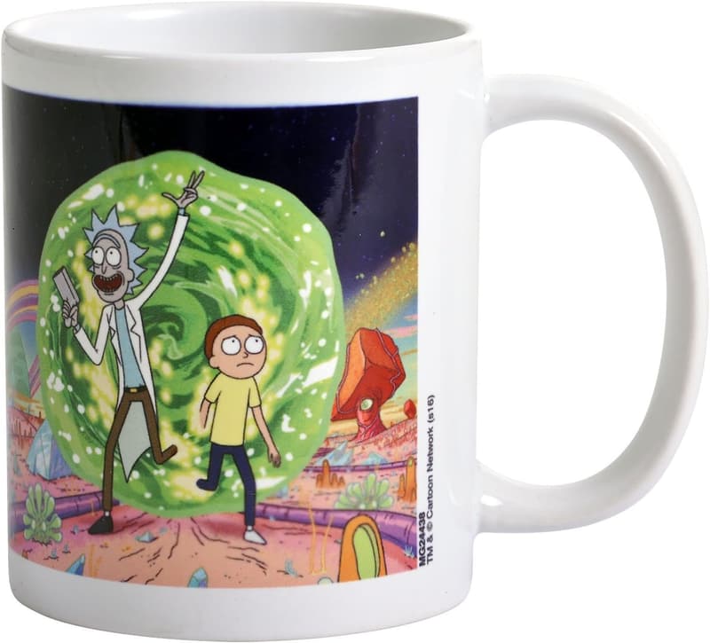 Rick and Morty Portal Kaffeebecher - Weiße Keramiktasse
