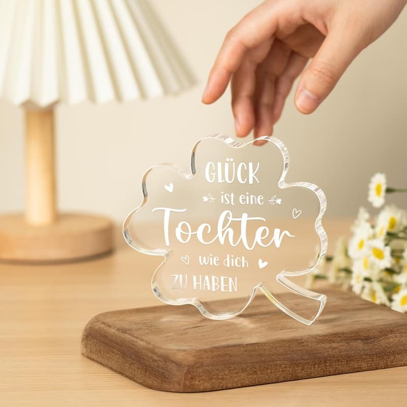 Mutter-Tochter Geschenk: 10,43 cm Acryl-Dekoständer für Tochter