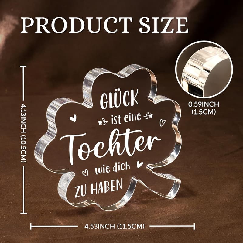 Mutter-Tochter Geschenk: 10,43 cm Acryl-Dekoständer für Tochter