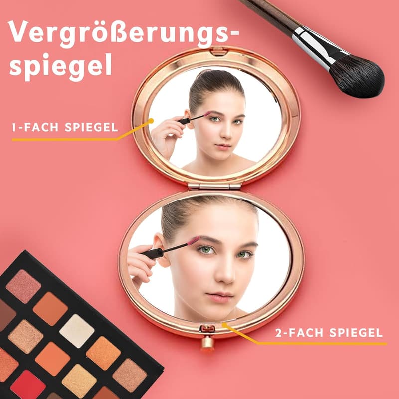 Kompakter Make-up-Spiegel für die Tochter - perfektes Geschenk zum 18. Geburtstag
