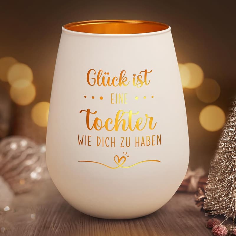 Windlicht für Tochter – persönliches Geschenk von Mama zum Geburtstag