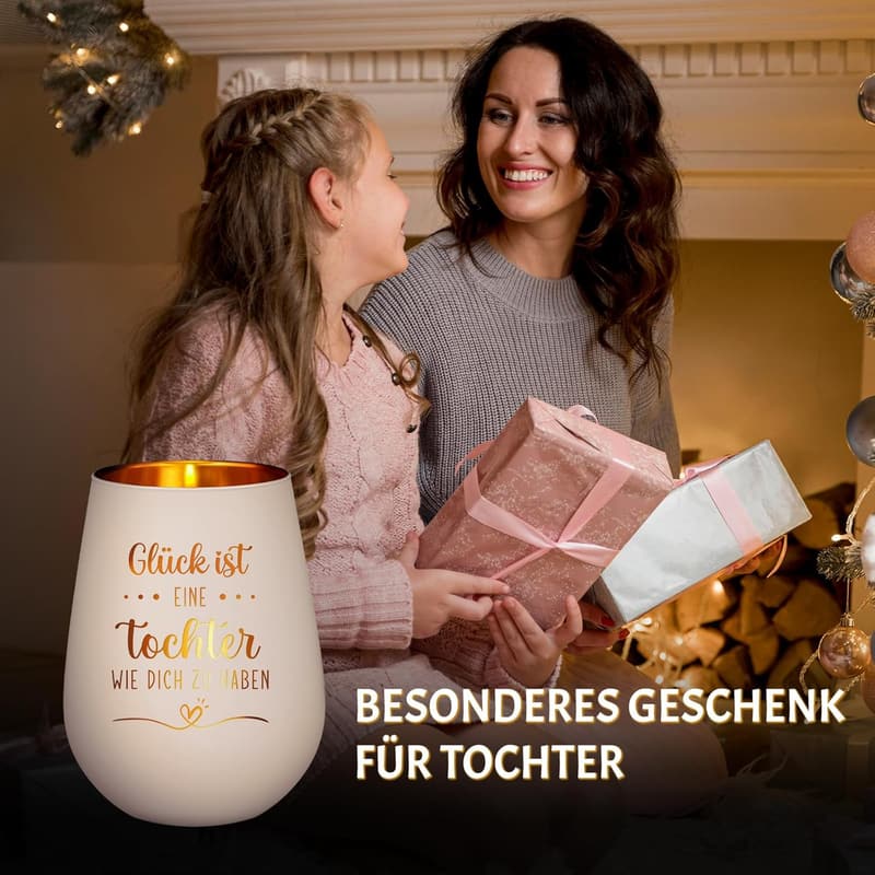 Windlicht für Tochter – persönliches Geschenk von Mama zum Geburtstag