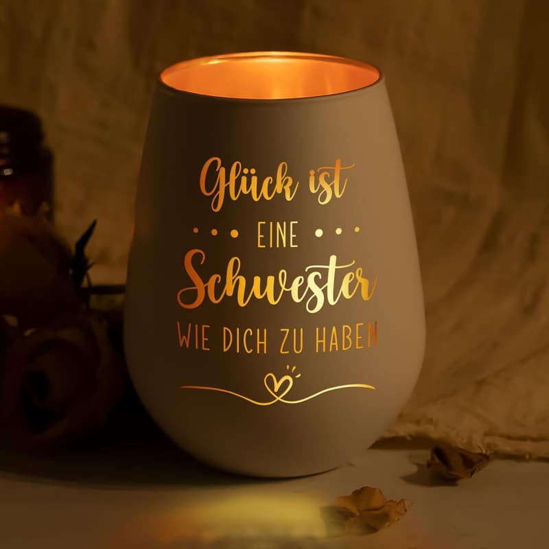 Windlichter Geschenk für Schwester oder Freundin – Geburtstag