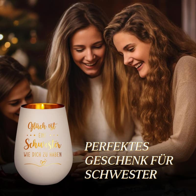 Windlichter Geschenk für Schwester oder Freundin – Geburtstag