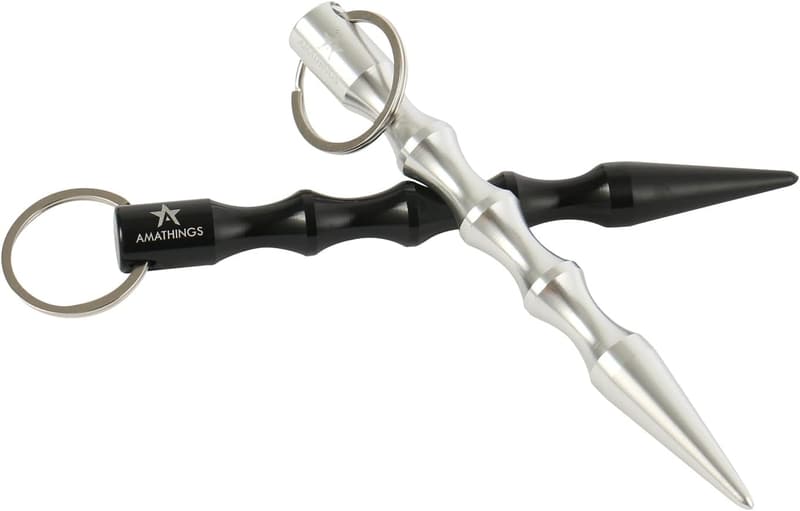 Kubotan Selbstverteidigung Schlüsselanhänger mit ergonomischem Griff für Frauen