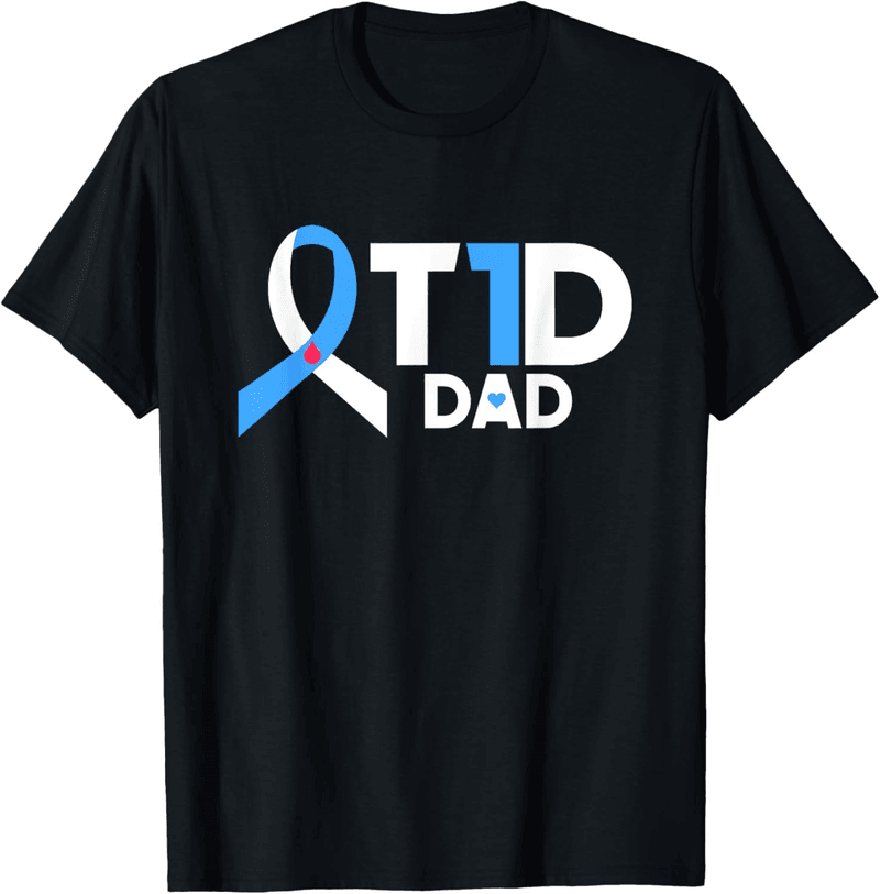 T-Shirt für Väter mit Diabetes Typ 1 – Bewusstseinsstiftung T1D