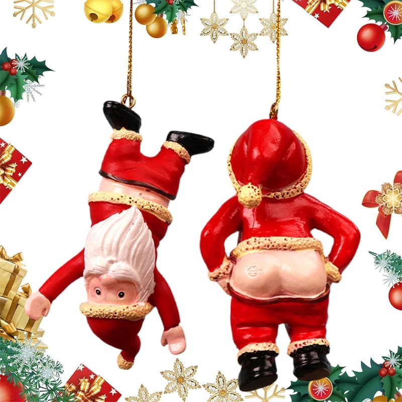 Naughty Santa Weihnachtsmann Ornament für festliche Dekoration