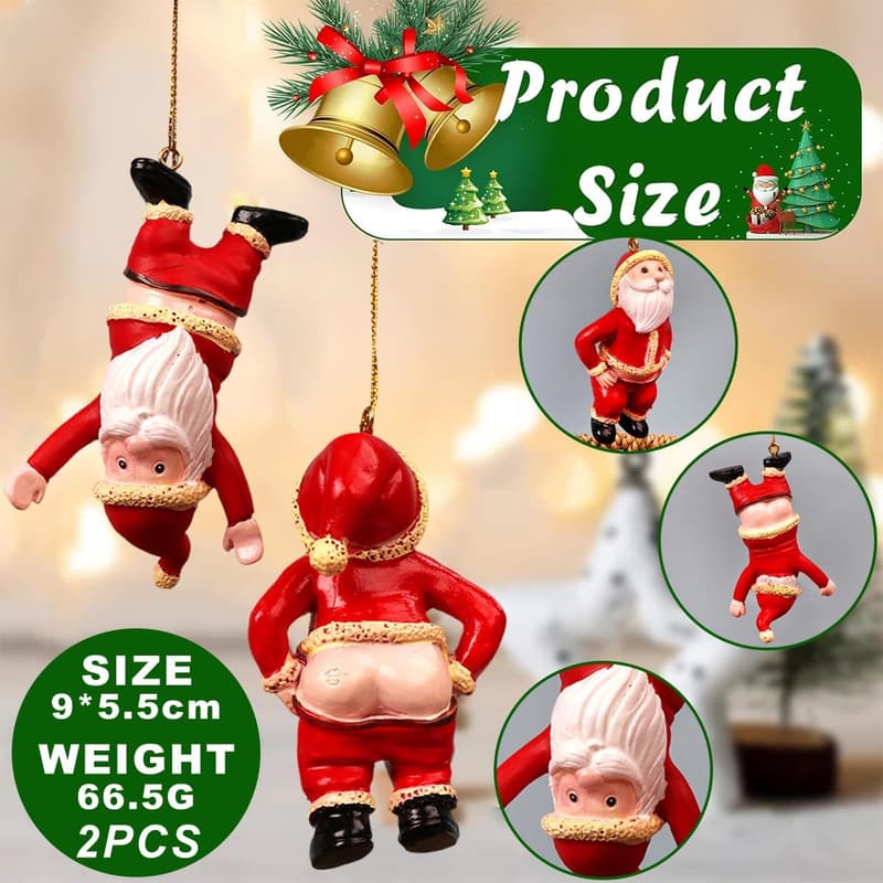Naughty Santa Weihnachtsmann Ornament für festliche Dekoration
